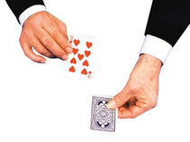 Two Card Monte in Poker Size