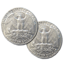 Double Sided Coin Quarter - Tails